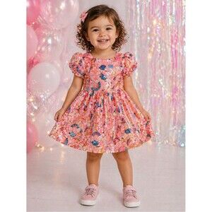 Lola + The Boys Unicorn Sequin Dress Size 2 Pink Rainbow Sparkle Party Dress